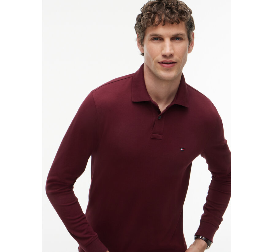 Tommy Hilfiger Longsleeve Polo Regular Fit Burgundy (MW0MW20183 - VLP)