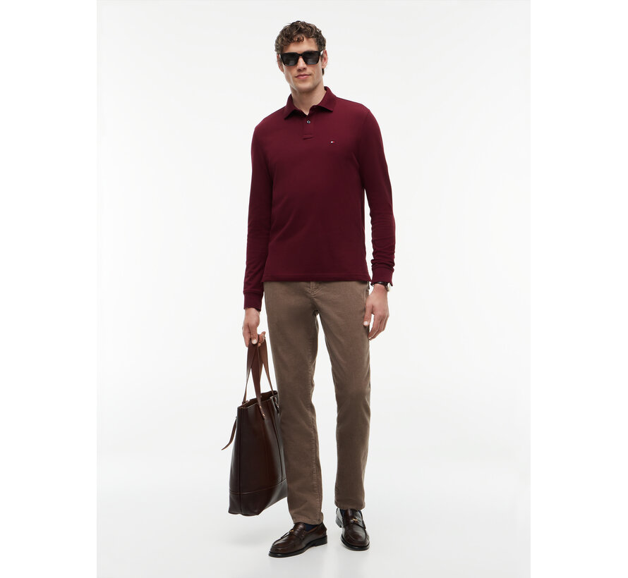 Tommy Hilfiger Longsleeve Polo Regular Fit Burgundy (MW0MW20183 - VLP)