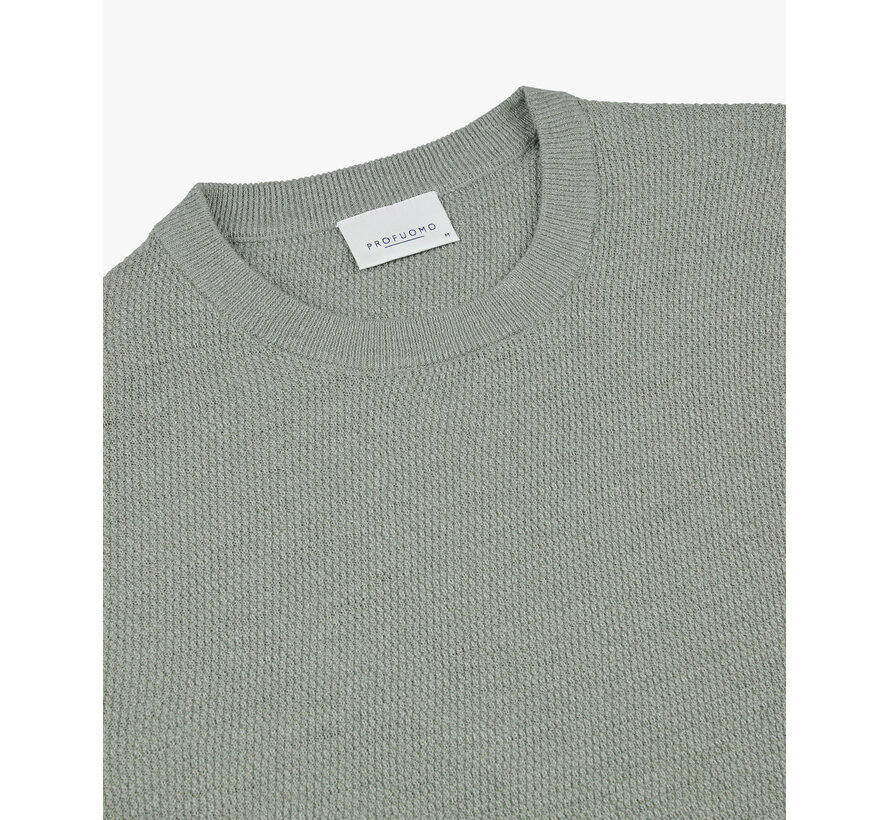 Pullover Crewneck Structure Grey (PPXJ10001D)