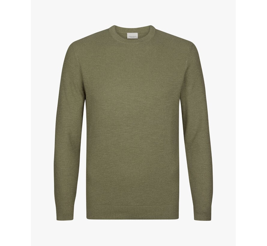 Profuomo Pullover Crewneck Structure Green (PPXJ10001C)