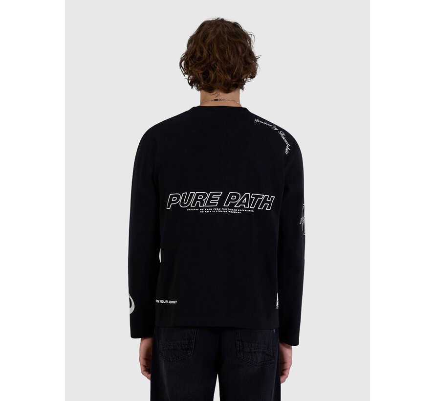 Pure Path Longsleeve T-shirt United Black (26030105 - 02)