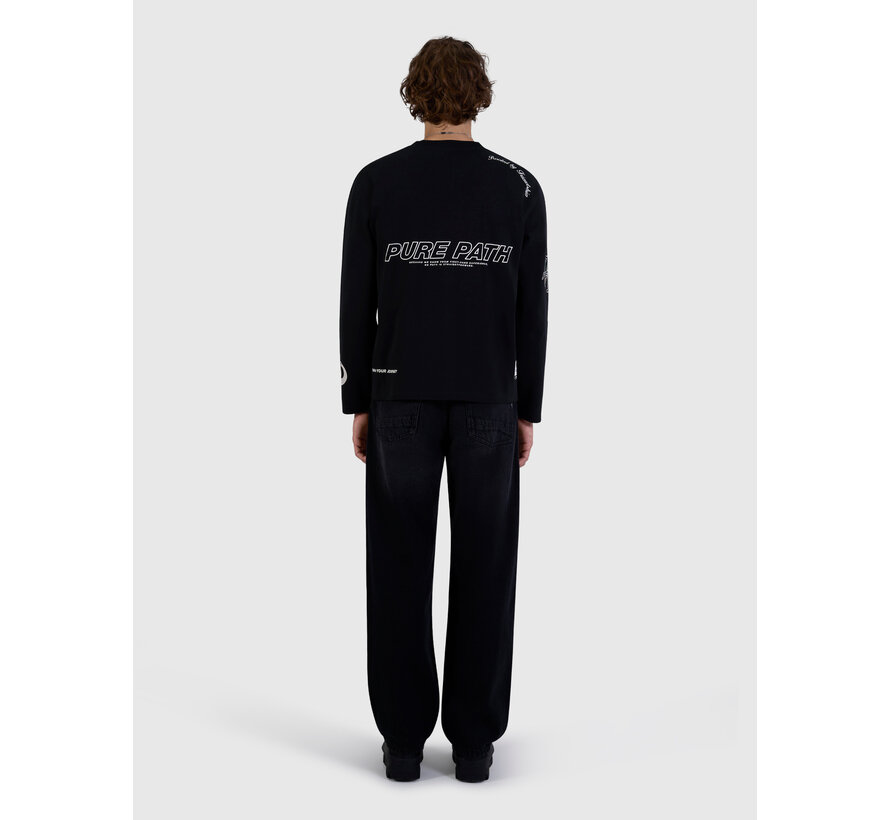Pure Path Longsleeve T-shirt United Black (26030105 - 02)