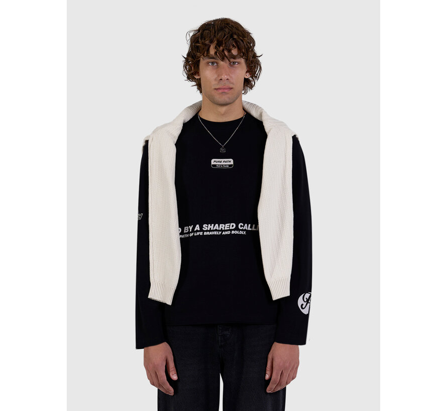 Pure Path Longsleeve T-shirt United Black (26030105 - 02)
