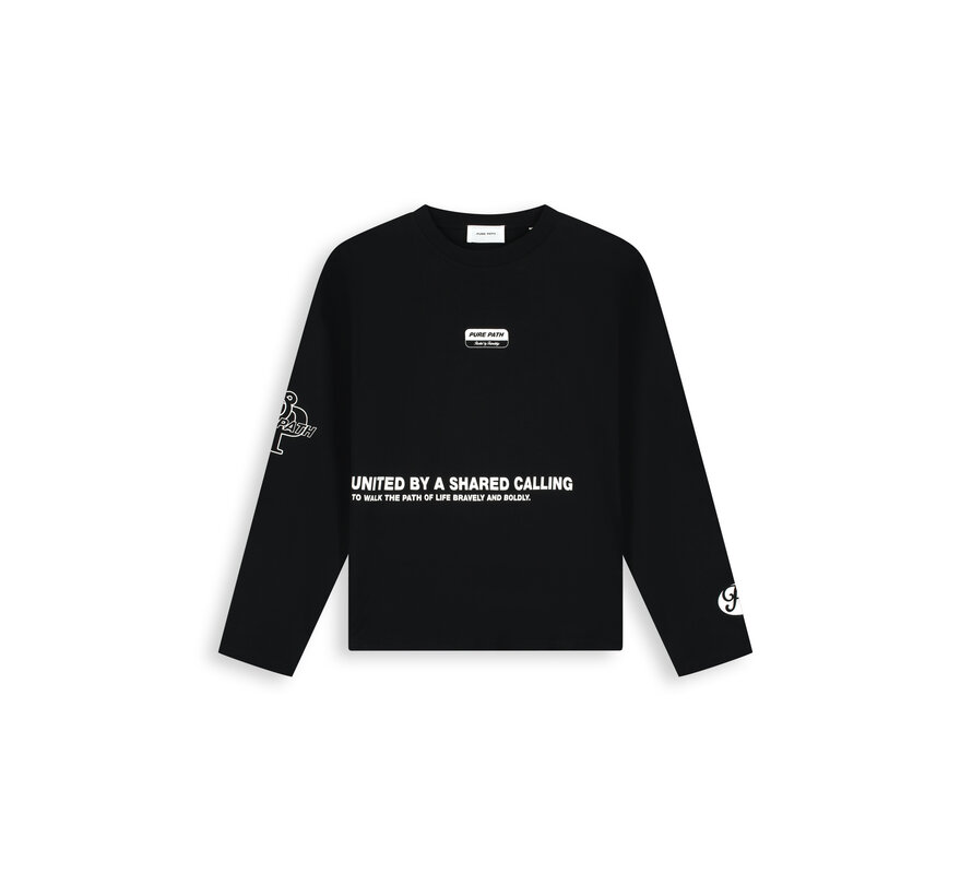 Pure Path Longsleeve T-shirt United Black (26030105 - 02)