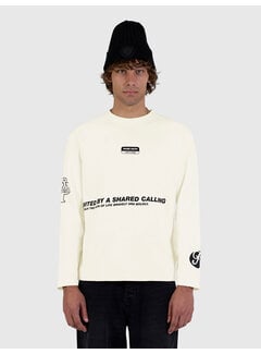 Pure Path Pure Path Longsleeve T-shirt United Ecru (26030105 - 54)