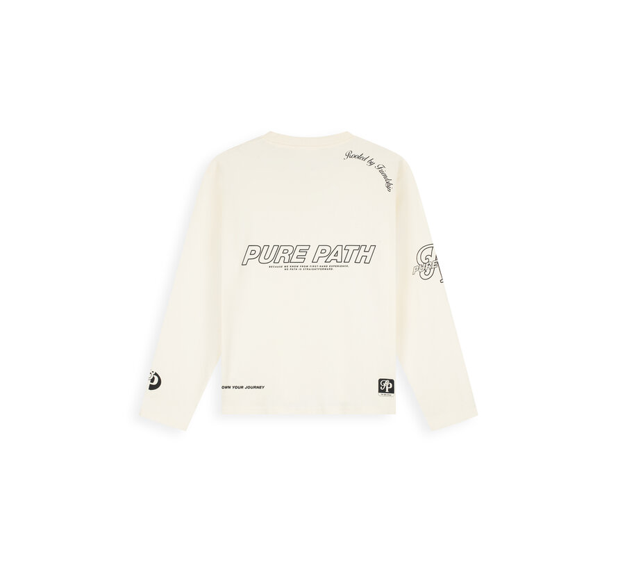 Pure Path Longsleeve T-shirt United Ecru (26030105 - 54)
