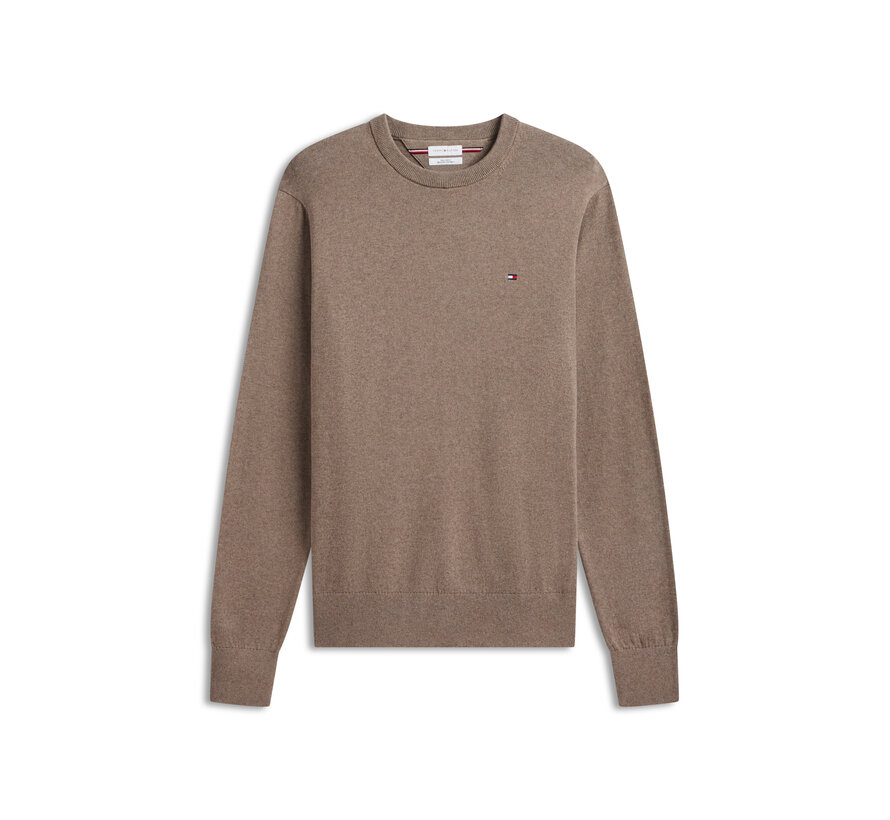 Tommy Hilfiger Pullover Pima Org Cotton/Cashmere Crew Neck Coastal Taupe (MW0MW28046 - HG8)