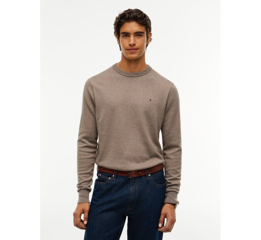 Tommy Hilfiger Pullover Pima Org Cotton/Cashmere Crew Neck Coastal Taupe (MW0MW28046 - HG8)