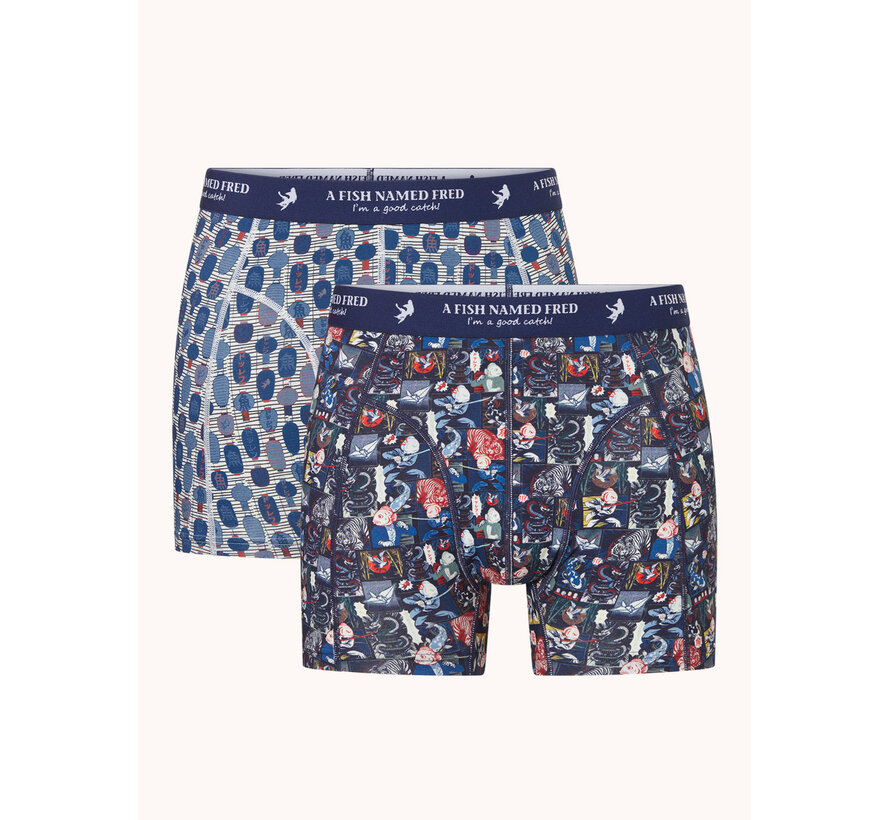 A Fish Named Fred Boxershorts 2Pack Manga Lantern (34.275 - 071)