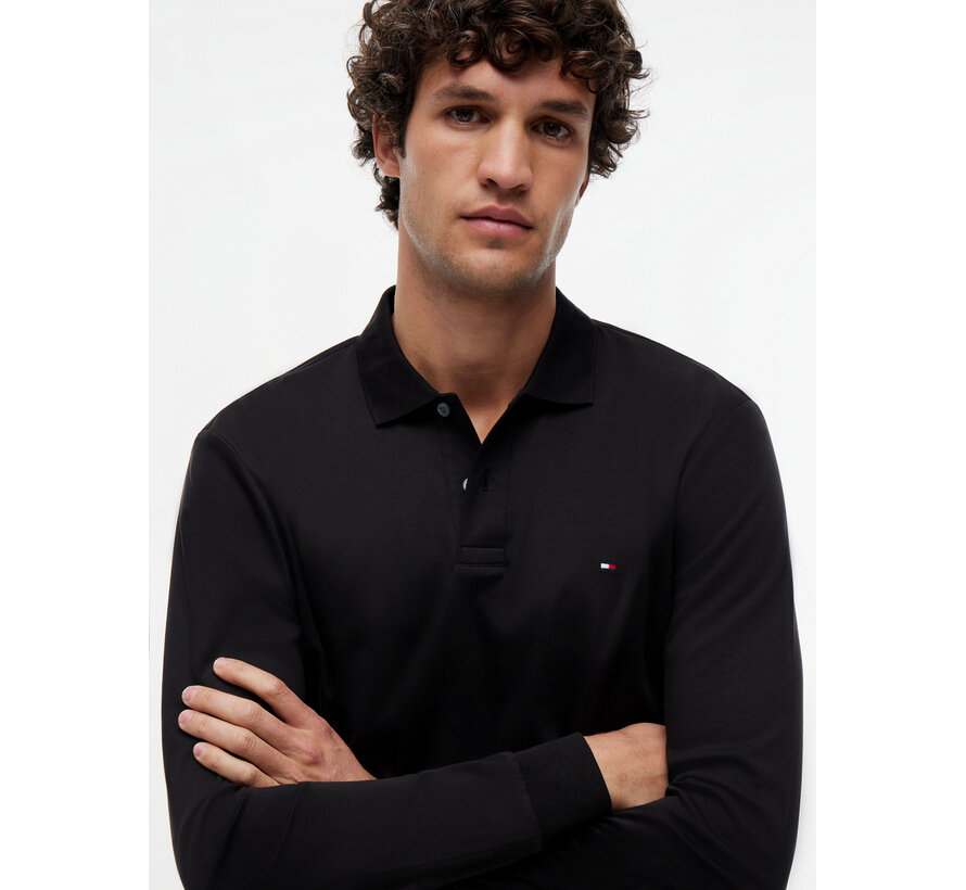 Tommy Hilfiger Longsleeve Polo Liquid Cotton Black (MW0MW37317 - BDS)