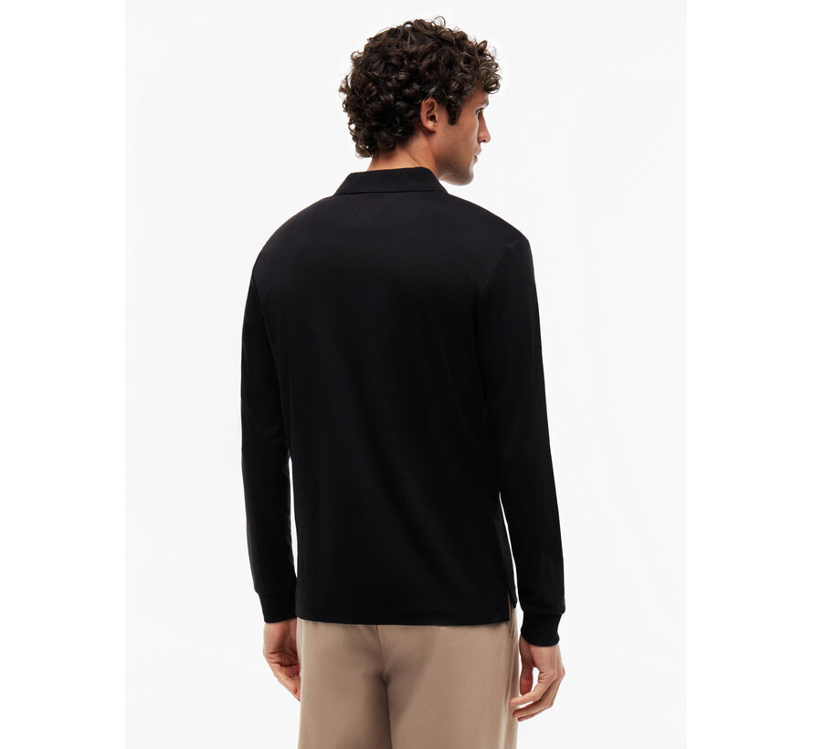 Tommy Hilfiger Longsleeve Polo Liquid Cotton Black (MW0MW37317 - BDS)