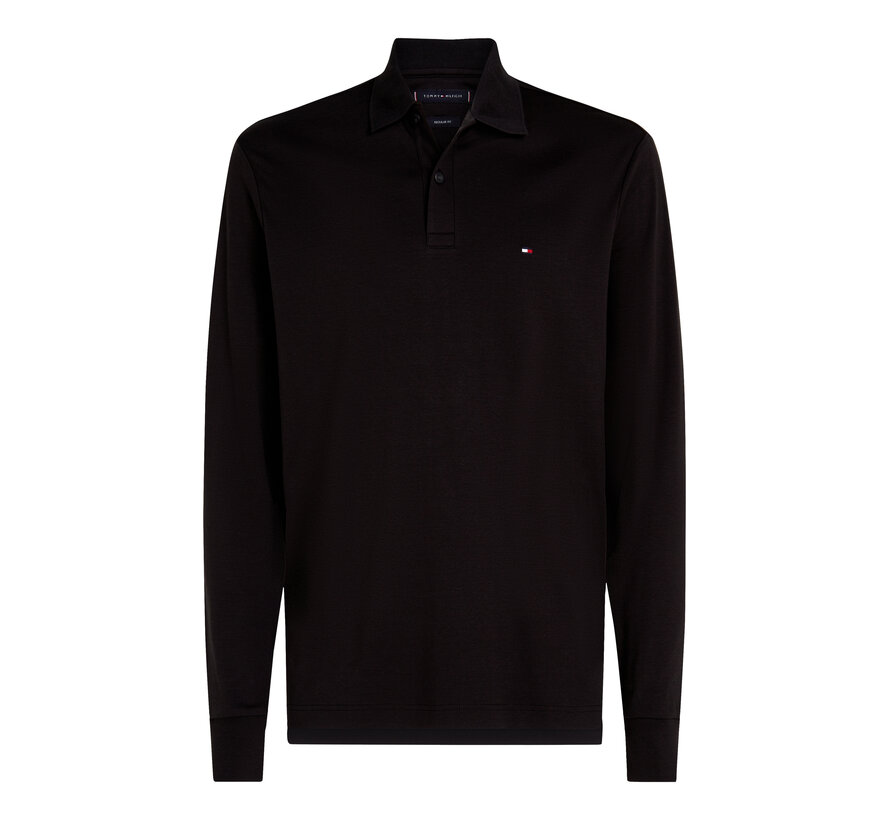 Tommy Hilfiger Longsleeve Polo Liquid Cotton Black (MW0MW37317 - BDS)