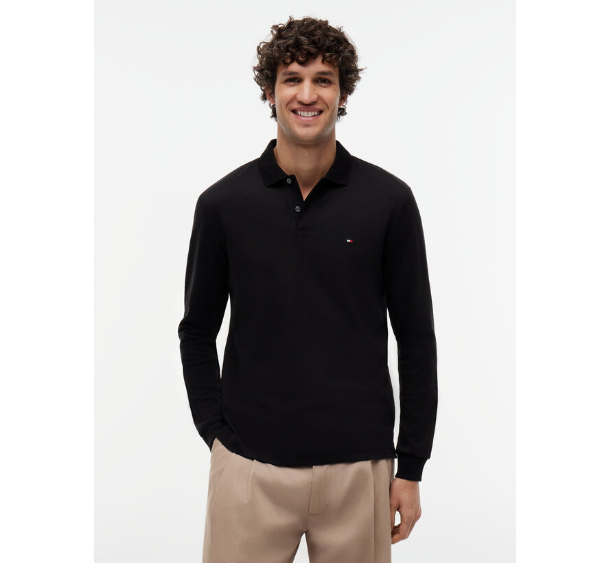 Tommy Hilfiger Longsleeve Polo Liquid Cotton Black (MW0MW37317 - BDS)