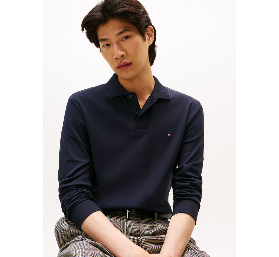 Tommy Hilfiger Longsleeve Polo Liquid Cotton Navy Blue (MW0MW37317 - DW5)