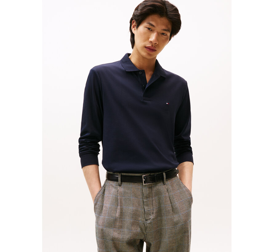Tommy Hilfiger Longsleeve Polo Liquid Cotton Navy Blue (MW0MW37317 - DW5)