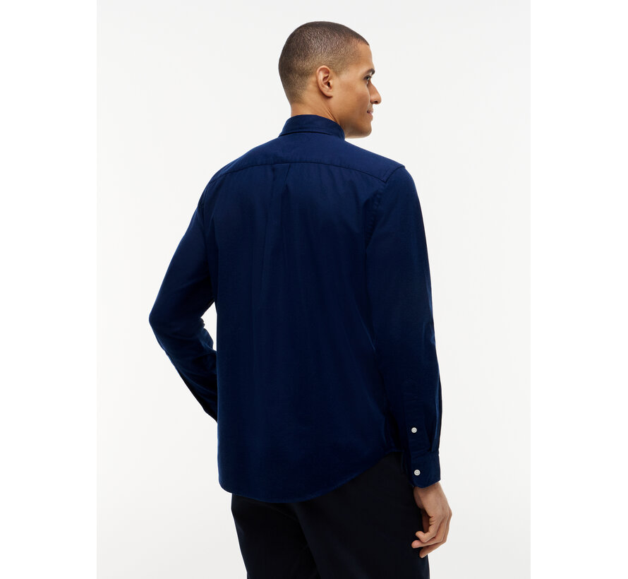 Tommy Hilfiger Overhemd Flex Flannel Solid Navy (MW0MW40469 - DCC)