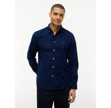 Tommy Hilfiger Tommy Hilfiger Overhemd Flex Flannel Solid Navy (MW0MW40469 - DCC)