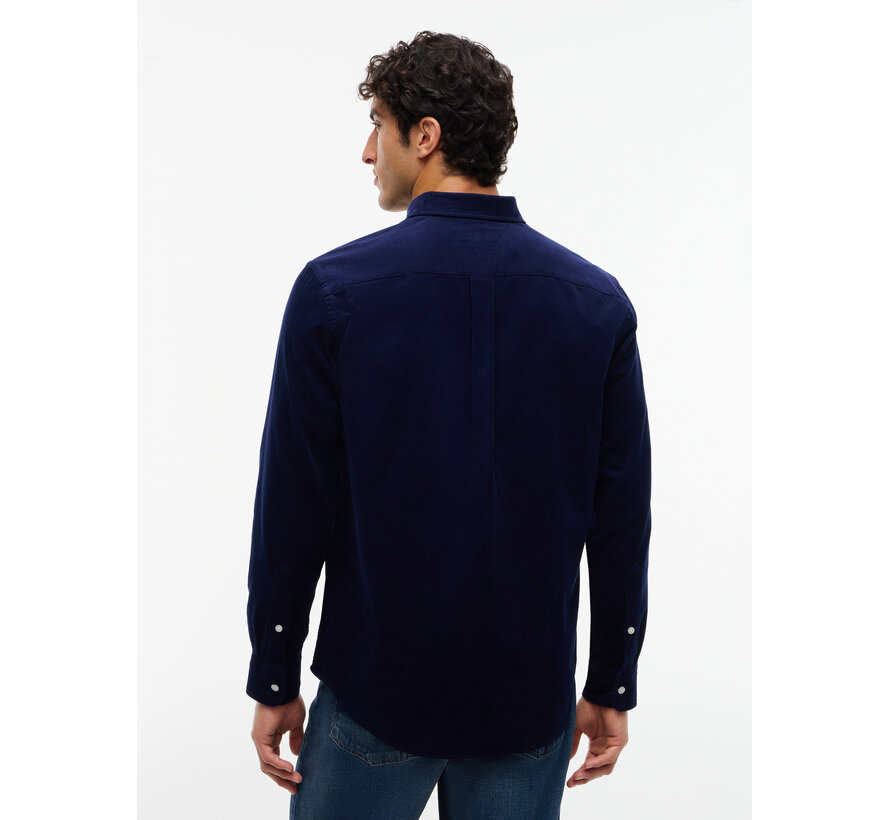 Tommy Hilfiger Overhemd Corfduroy Solid Regular Fit Navy (MW0MW40486 - BCL)