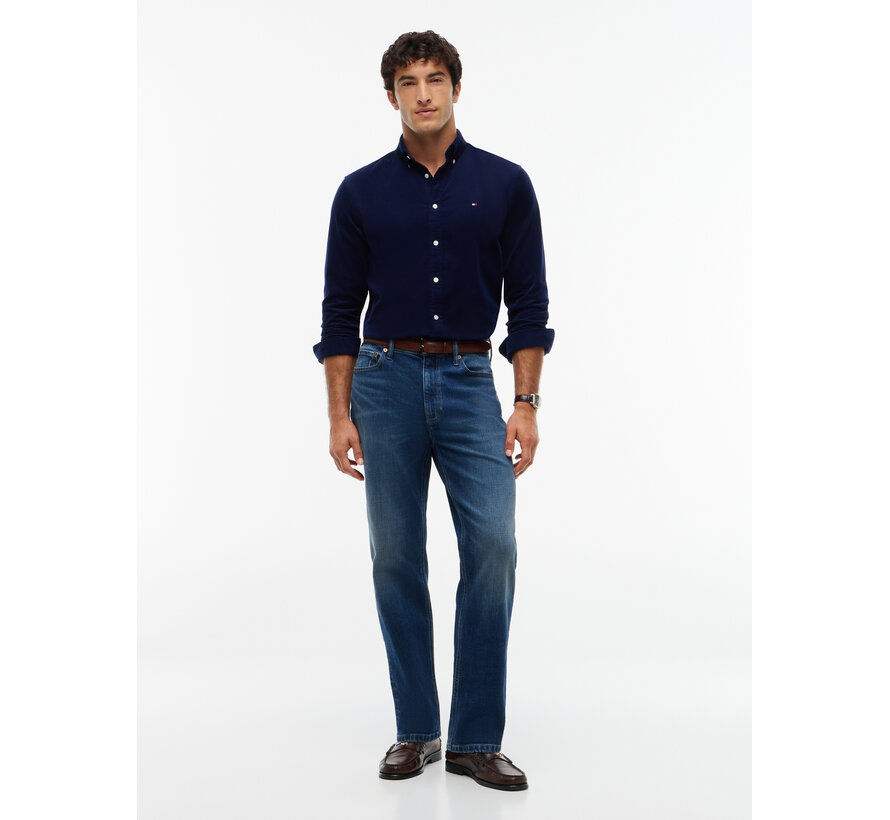 Tommy Hilfiger Overhemd Corfduroy Solid Regular Fit Navy (MW0MW40486 - BCL)