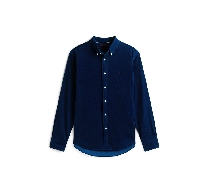 Tommy Hilfiger Overhemd Corfduroy Solid Regular Fit Navy (MW0MW40486 - BCL)