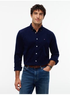 Tommy Hilfiger Tommy Hilfiger Overhemd Corfduroy Solid Regular Fit Navy (MW0MW40486 - BCL)