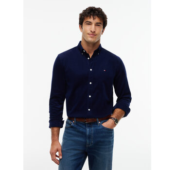 Tommy Hilfiger Tommy Hilfiger Overhemd Corfduroy Solid Regular Fit Navy (MW0MW40486 - BCL)