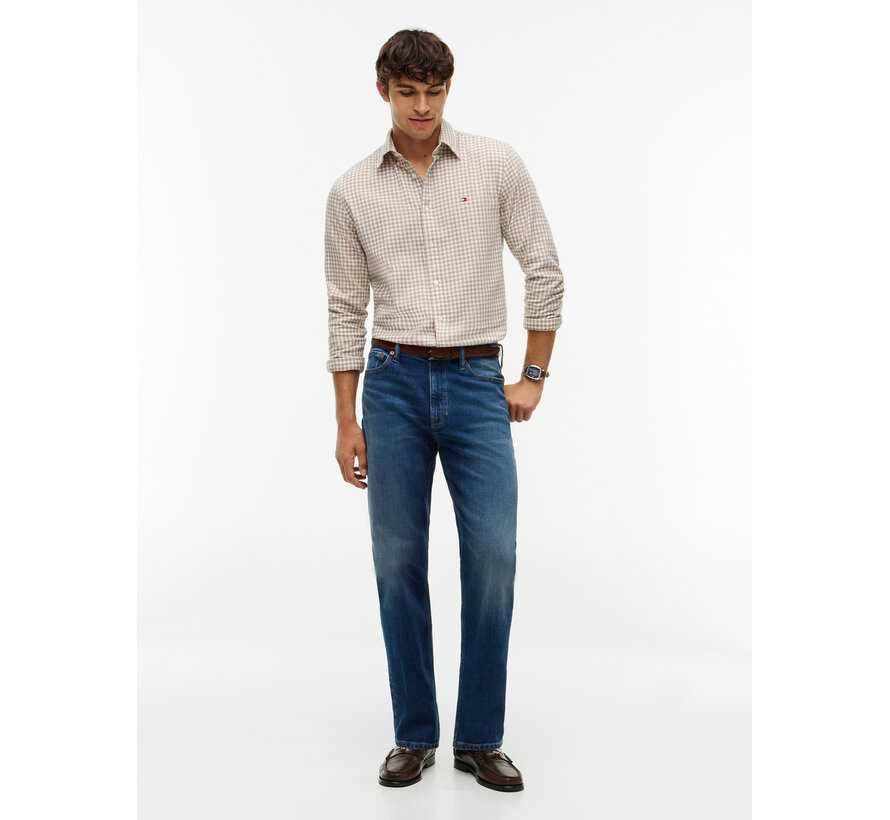 Tommy Hilfiger Overhemd Flannel Gingham Dobby Taupe (MW0MW446040 - 0LY)