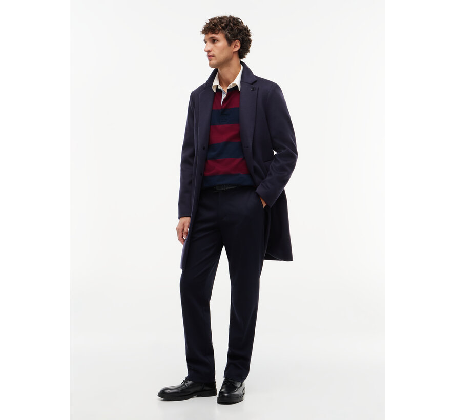 Tommy Hilfiger Sweater Essential Stripe Rugby Burgundy/Navy MW0MW45692 - VLP)