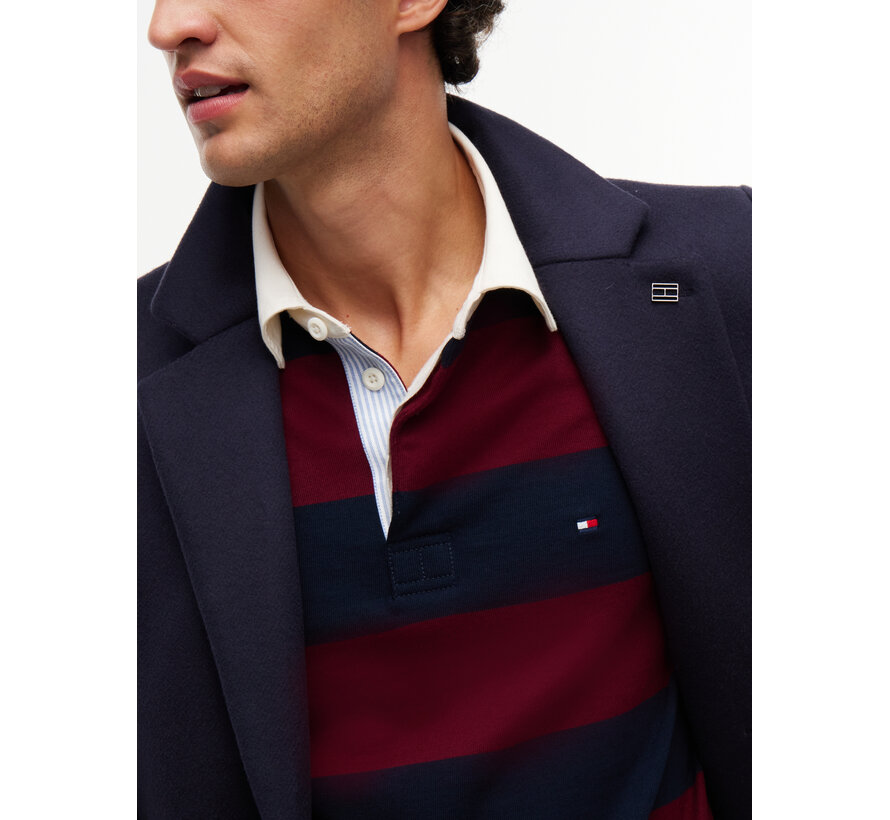 Tommy Hilfiger Sweater Essential Stripe Rugby Burgundy/Navy MW0MW45692 - VLP)
