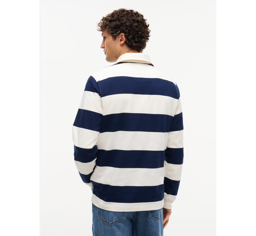 Tommy Hilfiger Sweater Essential Stripe Rugby Ivory/Navy (MW0MW45692 - Z00)