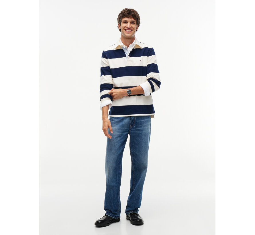 Tommy Hilfiger Sweater Essential Stripe Rugby Ivory/Navy (MW0MW45692 - Z00)