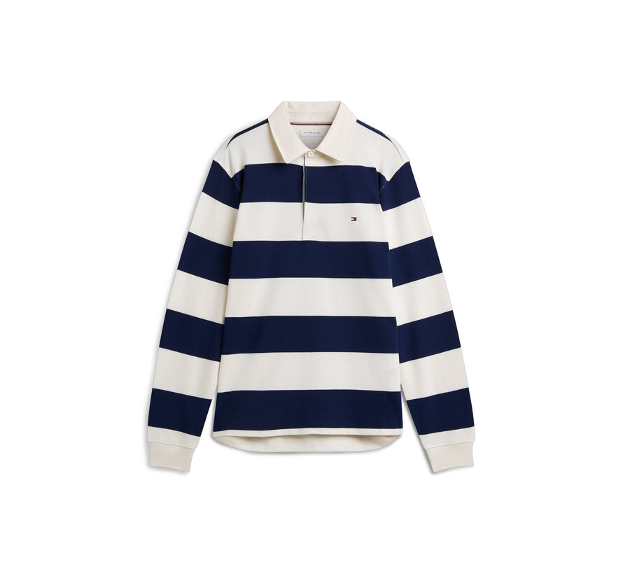 Tommy Hilfiger Sweater Essential Stripe Rugby Ivory/Navy (MW0MW45692 - Z00)
