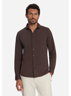 No Excess No Excess Overhemd Travel Jersey Sedoc Dark Brown (33410885SN - 042)