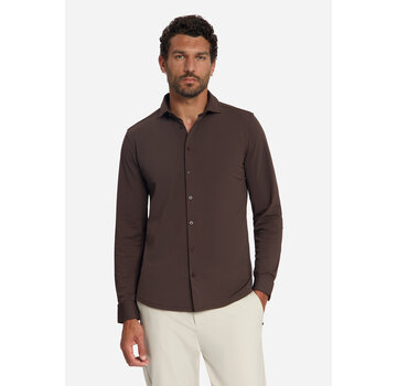 No Excess No Excess Overhemd Travel Jersey Sedoc Dark Brown (33410885SN - 042)