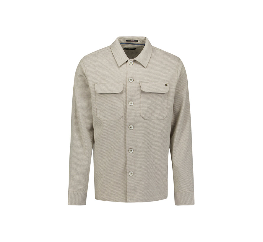 No Excess Overshirt Full Button Melange Twill Effect Light Brown (33510805 - 041)