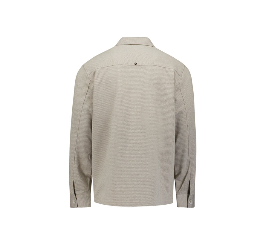 No Excess Overshirt Full Button Melange Twill Effect Light Brown (33510805 - 041)
