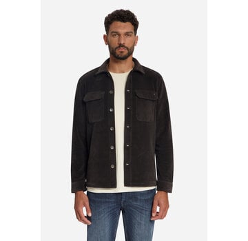 No Excess No Excess Overshirt Full Button Rib Sweat Earth (33510826SN - 047)