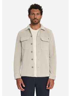 No Excess Overshirt Full Button Rib Sweat Cement (33510826SN - 122)