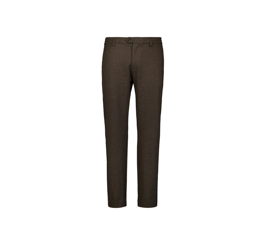 No Excess Chino Pant Jersey Melange Regular Fit Dark Brown (337110806SN - 042)