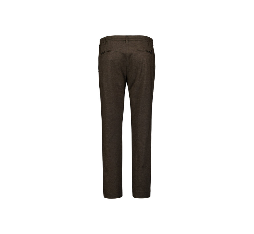 No Excess Chino Pant Jersey Melange Regular Fit Dark Brown (337110806SN - 042)
