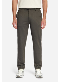No Excess Chino Pant Jersey Melange Regular Fit Dark Brown (337110806SN - 042)
