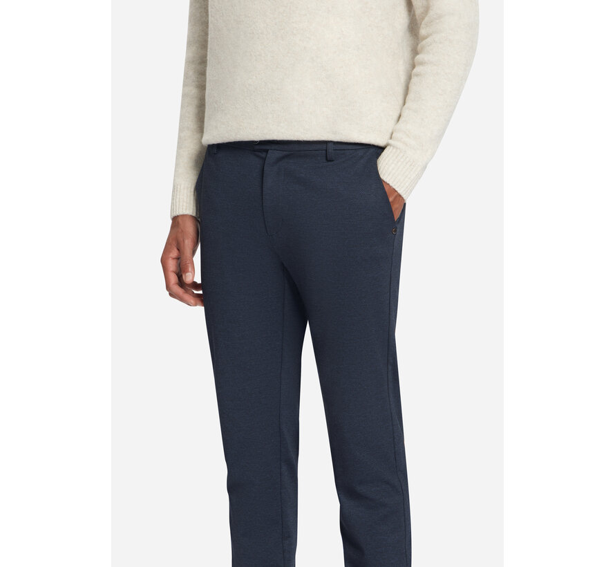 No Excess Chino Pant Jersey Melange Regular Fit Dark Night (337110806SN - 178)