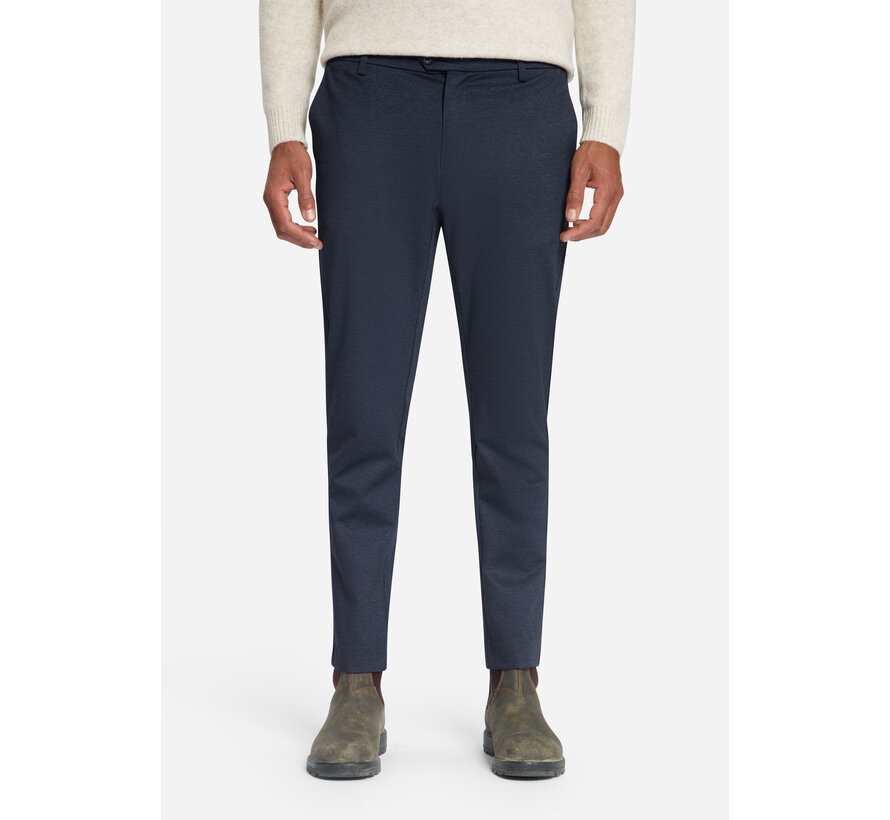 No Excess Chino Pant Jersey Melange Regular Fit Dark Night (337110806SN - 178)