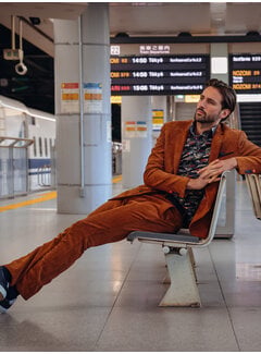 A Fish Named Fred A Fish Named Fred Chino Trouser Rib Cognac (34.204 - 207)