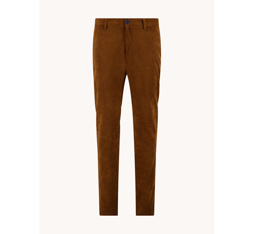 A Fish Named Fred Chino Trouser Rib Cognac (34.204 - 207)