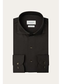 Profuomo Profuomo Overhemd Japanse Knitted Dark Brown (PPXH30021F)