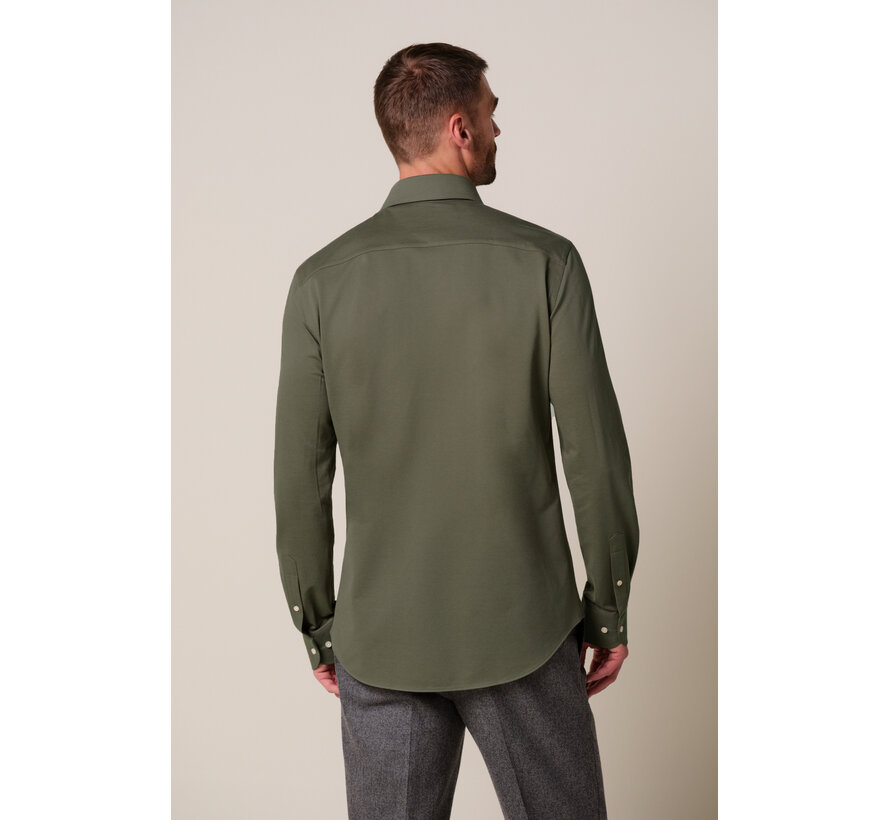 Profuomo Overhemd Japanse Knitted Green (PPXH30021C)