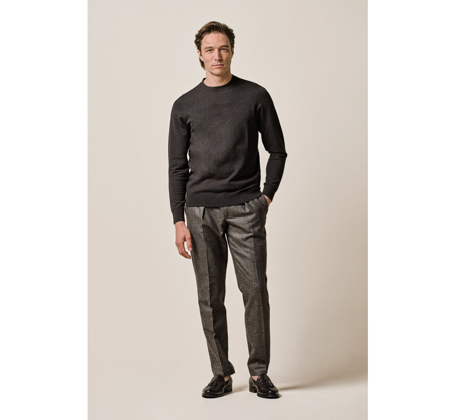 Profuomo Pullover Crew Neck Dark Brown (PPXJ30001E)