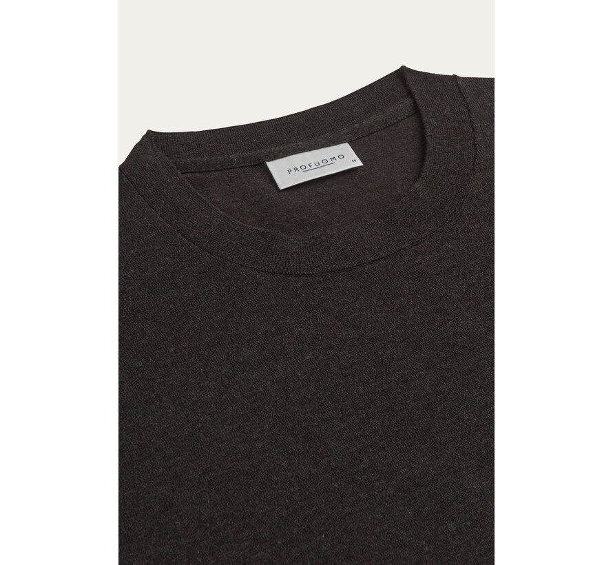 Profuomo Pullover Crew Neck Dark Brown (PPXJ30001E)