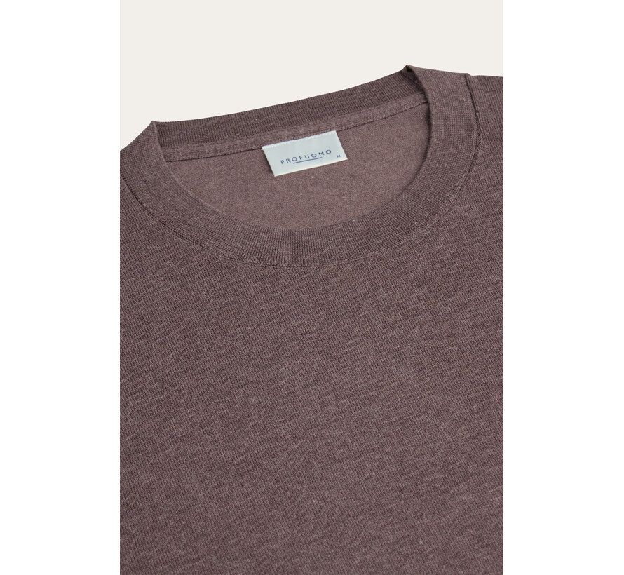 Profuomo Pullover Crew Neck Aubergine (PPXJ30001E)
